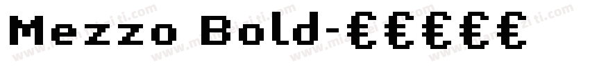 Mezzo Bold字体转换